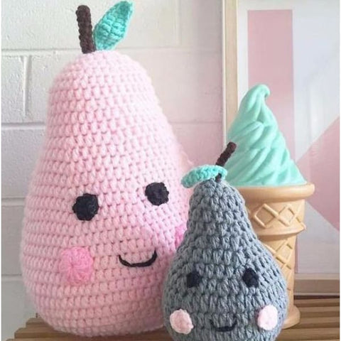 Knitted Pear Baby Bedding Pillow - Pillows