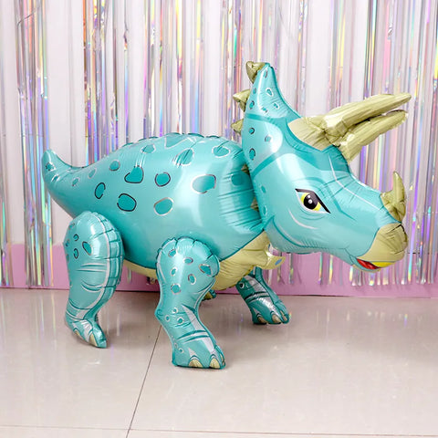 1PC Large 4D Dinosaur Foil Standing Balloons for Birthday Party Decorations