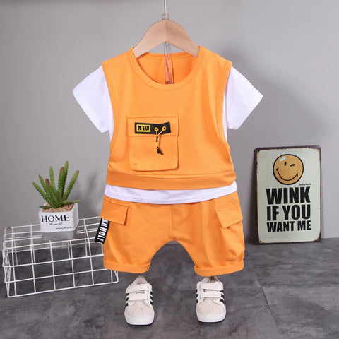 Boy Toddler Two Pieces/Sets Casual Tracksuit Clothes