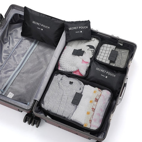 6Pcs/Set Travel Organizer Suitcase Pouch
