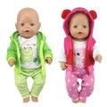 Cute Frog Suits Fit For 43cm Baby Doll 17 Inch Reborn Baby Doll Clothes