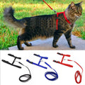 Cat Collar Harness Leash Adjustable Nylon Cats Products Pet Belt