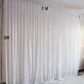 3X2M/9.8x6.5FT Simple Ice Silk Curtain Event Backdrops & Stage Decoration