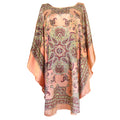 Loose & Printed Silk Nightgown Robe