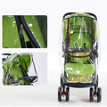 Rain Cover Transparent Wind Dust Shield Zipper Open For Stroller