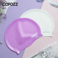 Large Size Candy Color Swimming Wear Hat Silicone Caps