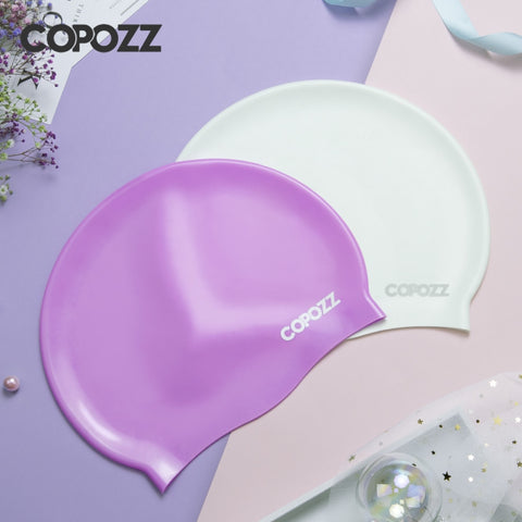 Large Size Candy Color Swimming Wear Hat Silicone Caps