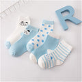 5 Pairs Printed Cotton Socks Toddler 1-3 Years Old
