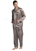 Men's Silk Satin Sleepwear Pajamas Set
