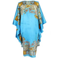 Loose & Printed Silk Nightgown Robe
