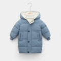 Winter Toddler Kids Cotton-Padded Thicken Warm Long Jackets