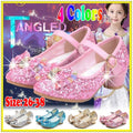 Casual Glitter Princess Theme Leather Shoes for Girls