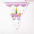 Rainbow Unicorn Cupcake Wrappers & Topper for Birthday Cake Decorations