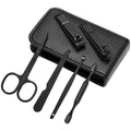 6 PCS Manicure & Pedicure Bright Black Nail Clipper Set