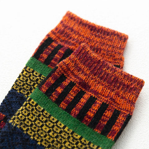 Retro Style Thicken Small Striped Socks 5pcs/lot