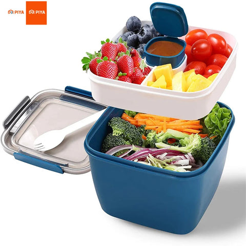 2 Compartments With Large Bento Food Container