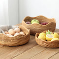 Handwoven Rattan Food & Fruit Storage Basket