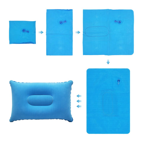 Portable Ultralight Inflatable Air Pillows Camping Sleep Cushion & Travel Head Rest Gears