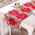 Popular Satin Embroidery Christmas Table Tablecloth Cover