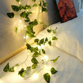 Green Leaf String Lights Artificial Vine Fairy Lights Battery Powered Light for Wedding & Home Decor