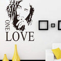 16.9 X 24.0 Bob Marley One Love Removable Vinyl Art Quote Wall Sticker Decal - Home Decor