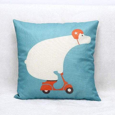 18X18In Animal Throw Pillow Cushion - A2 / 45X45 Without Core - Home Decor