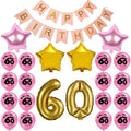 1set Happy Birthday Banner Balloon - Pink 60