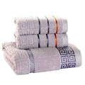3 Pack Towel Set 100% Cotton 70x140cm Bath Towel and 2 Face Hand Towel Super Soft Absorbent - Towel Sets