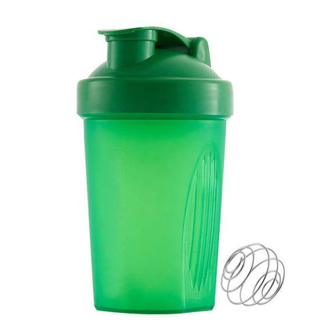 400 Ml Whey Protein Powder Mixing Bottle Sports Fitness Gym Bottle Outdoor Portable Plastic Drinking Bottle Sports Shaker Bottle - green 
