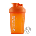 400 Ml Whey Protein Powder Mixing Bottle Sports Fitness Gym Bottle Outdoor Portable Plastic Drinking Bottle Sports Shaker Bottle - orange - 
