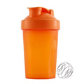 400 Ml Whey Protein Powder Mixing Bottle Sports Fitness Gym Bottle Outdoor Portable Plastic Drinking Bottle Sports Shaker Bottle - orange 