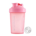 400 Ml Whey Protein Powder Mixing Bottle Sports Fitness Gym Bottle Outdoor Portable Plastic Drinking Bottle Sports Shaker Bottle - pink - 