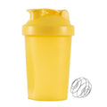 400 Ml Whey Protein Powder Mixing Bottle Sports Fitness Gym Bottle Outdoor Portable Plastic Drinking Bottle Sports Shaker Bottle - yellow 