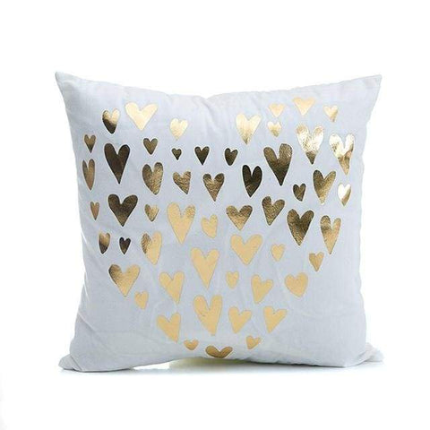 45*45cm Hip Gold & Silver Cotton and Linen Pillowcase Designs - 4