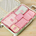 6Pc Candy Color Travel Packing Cube Organizer Bags - H - Travel Accessories