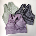 Camo Seamless Padded Sports Bra Yoga Tops Clothes
