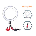 Ring Lamp with Tripod Dimmable Selfie Ring Light and Stand