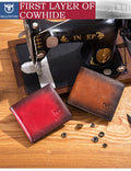 'BULLCAPTAIN' Mens Leather Wallet Multi-card Card Holder
