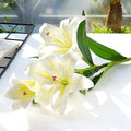 3D Printing Lily Branch Real Looking Artificial Flowers for Home Wedding & Decoration