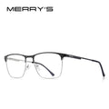 MERRYS Men Luxury Titanium Alloy Optics Glasses Ultralight Myopia Prescription