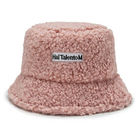Lamb Wool Faux Female Hat