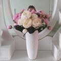 Silk Rose Peony Artificial Flores Bouquet for Wedding Party Home Decoration