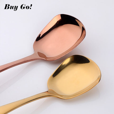 1PC Stainless Steel Rice Table Spoon for Kitchen Tableware