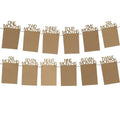 DIY Photo Frame Wooden Clip Paper Picture Garland & Fairy Lights For Props Decoration