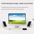 USB Wired Computer Speakers 2 Pieces PC Elevation Angle Horns for Laptop & Desktop