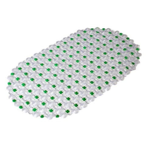 68x38cm Bath Shower Clear Bubble Mat Anti-slip PVC Floor Rug