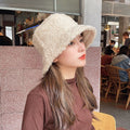 Lamb Wool Faux Female Hat