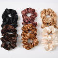 Multicolor Silk Scrunchie Elastic Handmade