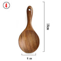 7 Pcs Set Teak Natural Wood  Spoon  Tableware Spoon