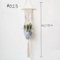 Boho handmade macrame plant/flower pot hanger for wall decoration and courtyard gardens